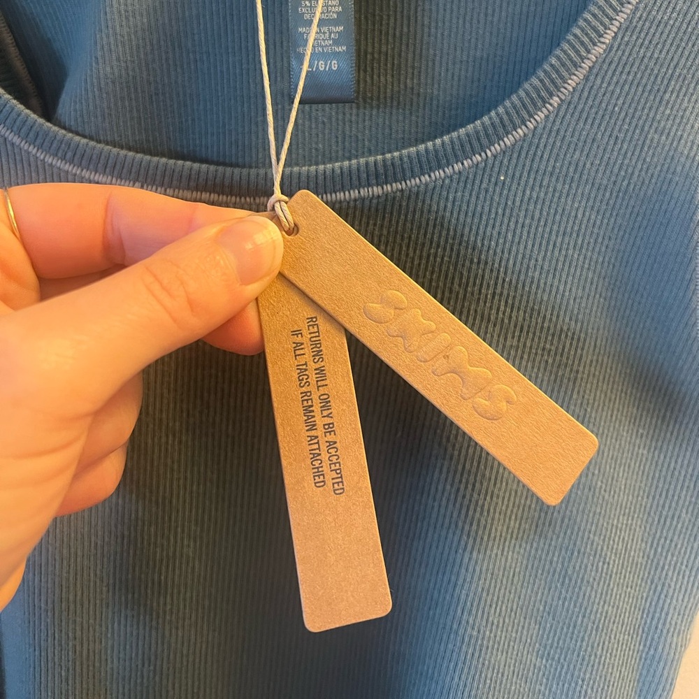 Cotton Rib Long Tank - L - Picture 4 of 5